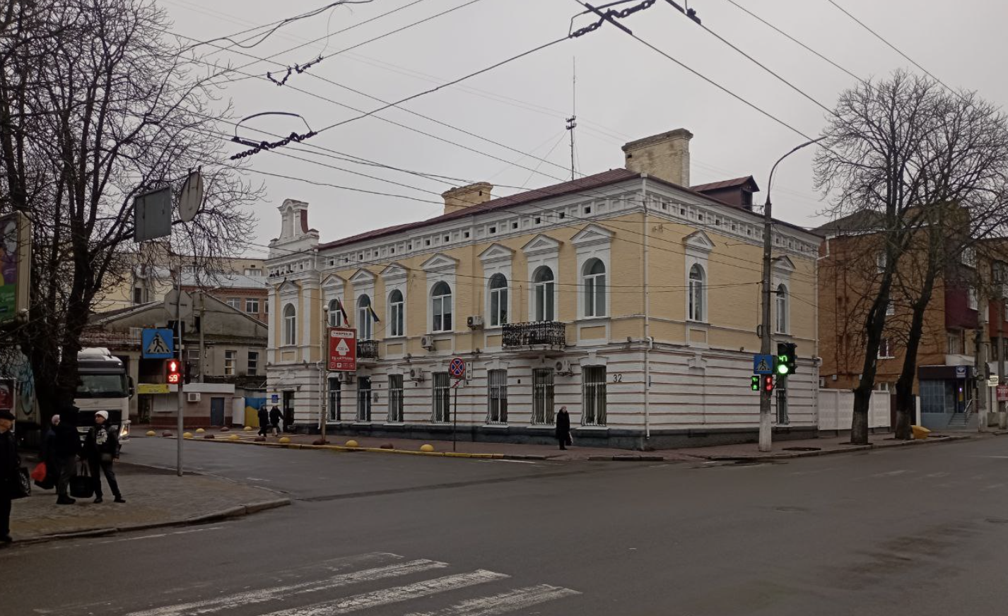 Адміністративний будинок початку 1890-х років у січні 2025 року. Андрій Кісь